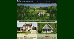 Desktop Screenshot of maplehurstproperties.com